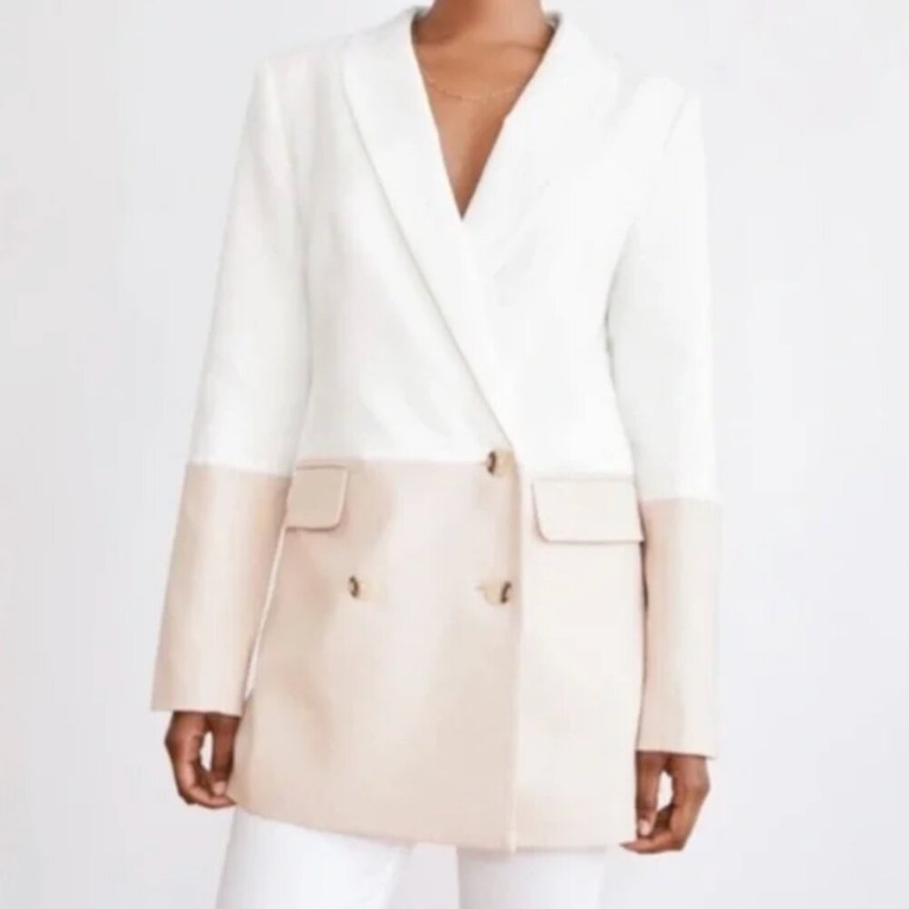 Something Navy Danielle Color Block Blazer - Size S